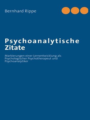 cover image of Psychoanalytische Zitate
